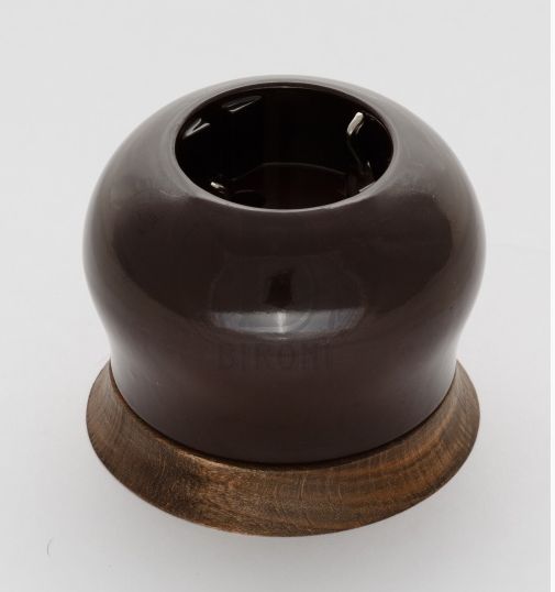 Bironi | B2-101-020/18 розетка с з/к Фаберже коричневый керамика 16А Bironi