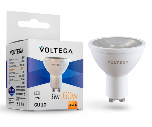 Maytoni | GU10  6 (=60)W/2800K 38� DIM ����� Voltega by Maytoni 7108