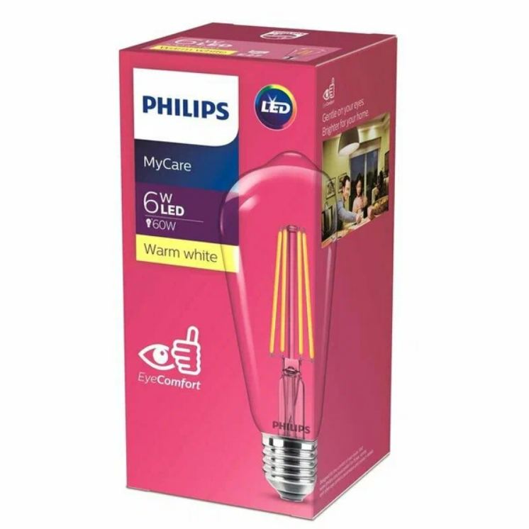 PHILIPS     | E27  Edison ST64 6 (=60W) 3000K  PHILIPS  929001975013