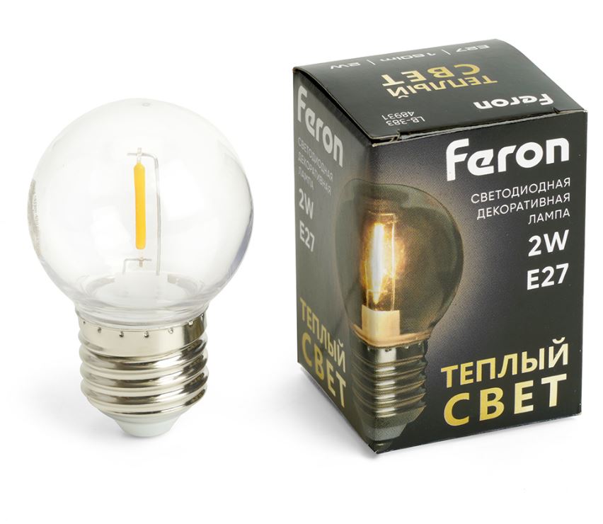 Feron | E27 P  2W 2700K 160lm ����� ������������ FERON