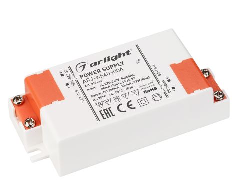 Arlight | ��-� OT 300mA 15W ARJ-KE50300A  (15W, 300mA, PFC)  Arlight 023445