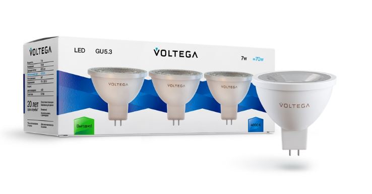 Maytoni | GU5.3   7 (=70)W/840 220-240V (3) MR16   Voltega by Maytoni