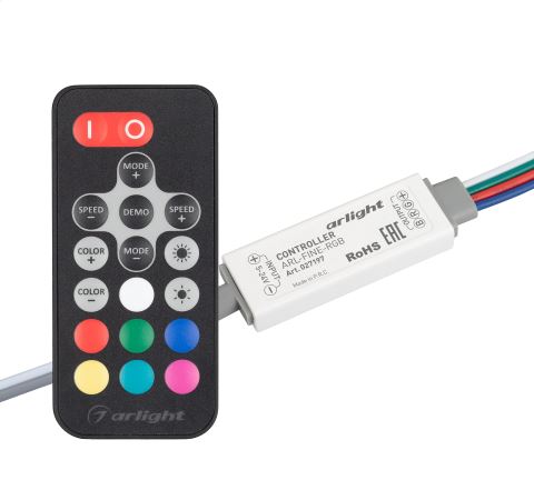 Arlight | ��-� OT RGB ���������� ARL-FINE-RGB Black (5-24V, 3x2A, RF ��� 18��) Arlight 027197