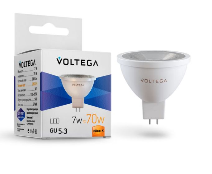 OSRAM | GU5.3   7 (=70)W/2800 220-240V 38* MR16    Voltega by Maytoni