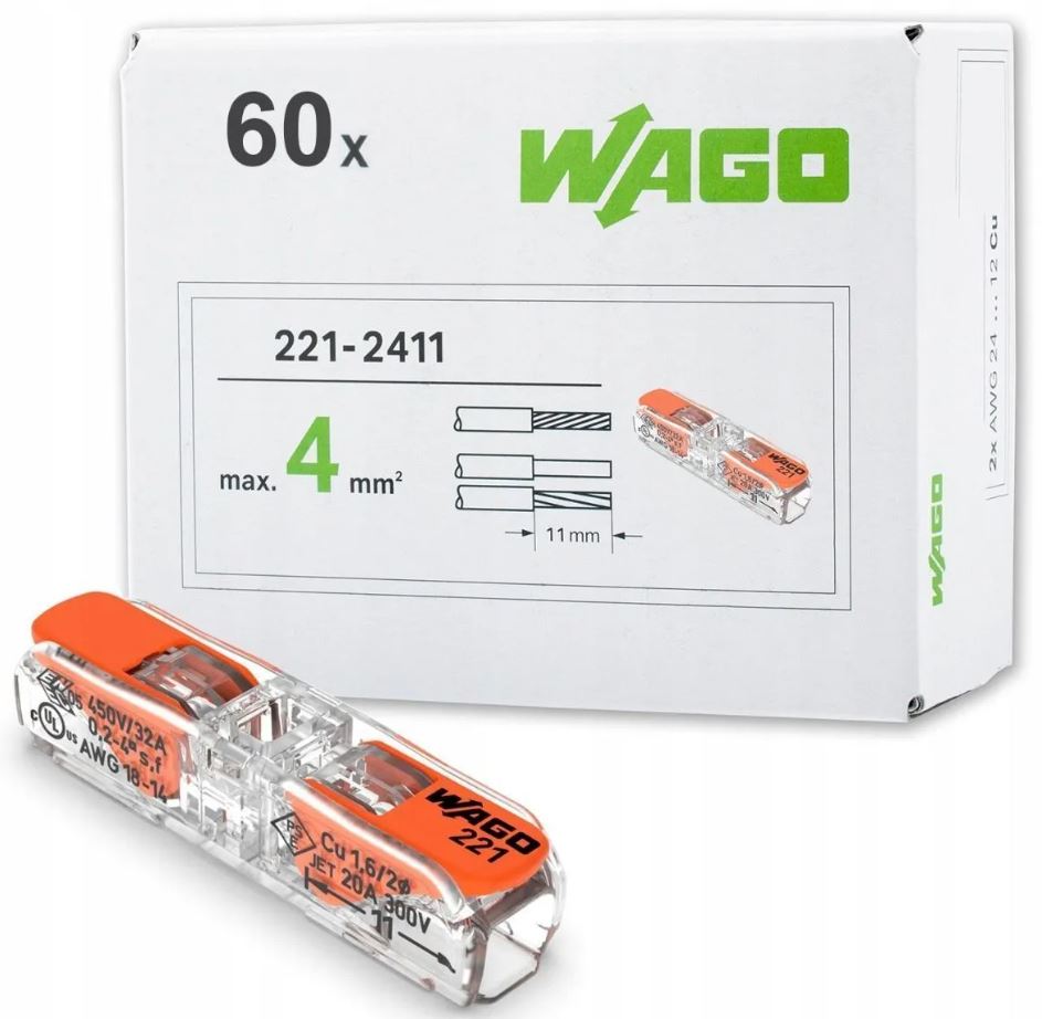 WAGO | �������������� ������; 2-��������� ������; � �������� �������; ����.��������������� ����������� 105�