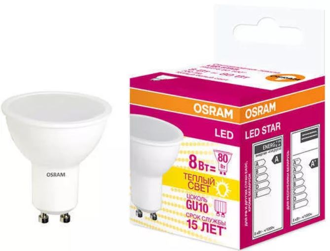 OSRAM | LV PAR16 60 110�  7SW/830 (60W) 230V  GU10 560lm 25000h OSRAM LED-����� 4058075581555