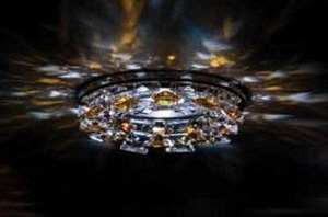 Swarovski | Palazzo Farnese cristal /topaz    Swarovski- CD 044.3.1/7 d65