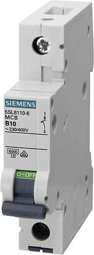 SIEMENS | 5SL61107    1 10 6 C T=70 Siemens