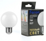 Feron | E27 P  1W/2700K  LED LB37    80lm FERON