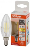 OSRAM | E14 B �����  5(=75)W/827 CL 600lm FIL  ����� ���������� STAR Osram 4058075684577