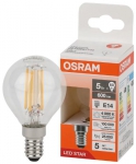 OSRAM | E14 P 5 (=60)W/840 FIL ����������� ����� ����� LED STAR CL P 60  600lm Osram 4058075684447