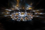 Swarovski | Palazzo Farnese cristal /topaz    Swarovski- CD 044.3.1/7 d65